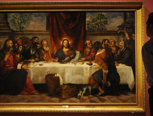 'La &uacute;ltima cena', c. 1550-1555, es un &oacute;leo sobre lienzo de Tiziano Vecellio y taller.

Foto: Juan Carlos V&aacute;zquez