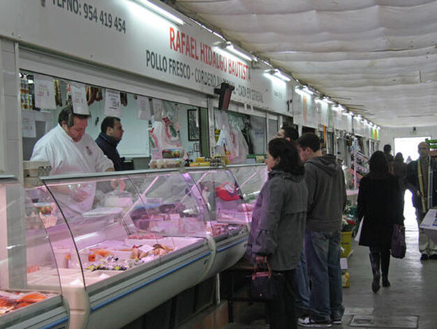 Interior del mercado de la Puerta de la Carne.

Foto: B. Vargas