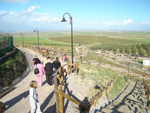 Vista general de la explanada que acoge el nuevo parque medioambiental de El Chorrito.
