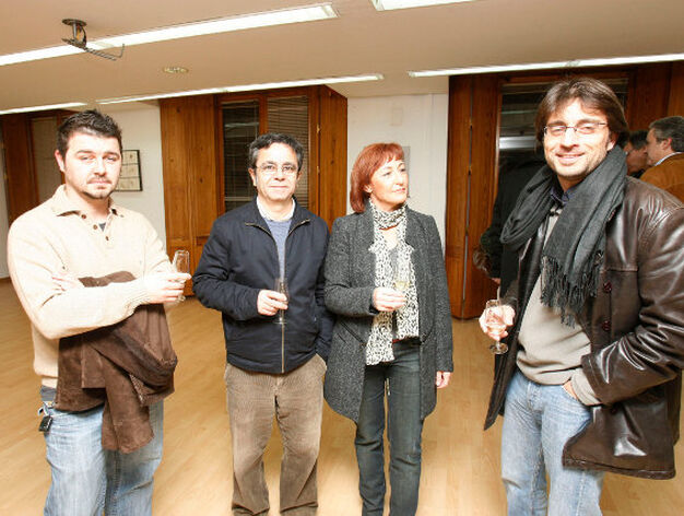 Aurelio Arg&uuml;ez, Juan &Aacute;ngel Gonz&aacute;lez, Carmen Omist y Humberto del R&iacute;o. 

Foto: Pascual