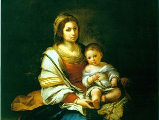 'La Virgen del rosario'. &Oacute;leo sobre lienzo. 166,3x123,3 cm. Mus&eacute;e Goya, Castres. Dep&oacute;sito del Mus&eacute;e du Louvre, 1949.
