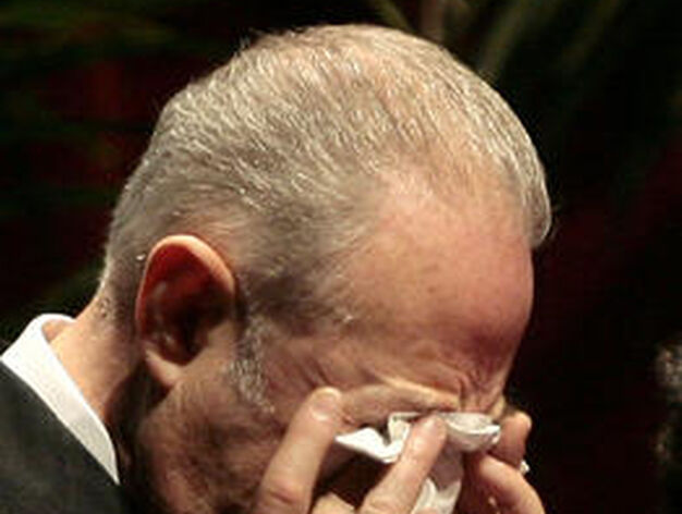 Cano-Romero llora durante el aplauso del p&uacute;blico.

Foto: Juan Carlos Munoz