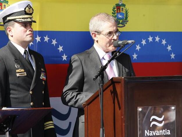 Navantia entrega el primero de los cuatro Patrulleros Oce&aacute;nicos de Vigilancia que fabrica para la Armada Venezolana. 

Foto: Borja Benjumeda