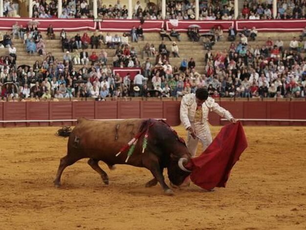 lfonso Oliva Soto, en el toro que cerr&oacute; la tarde.

Foto: Juan Carlos Mu&ntilde;oz