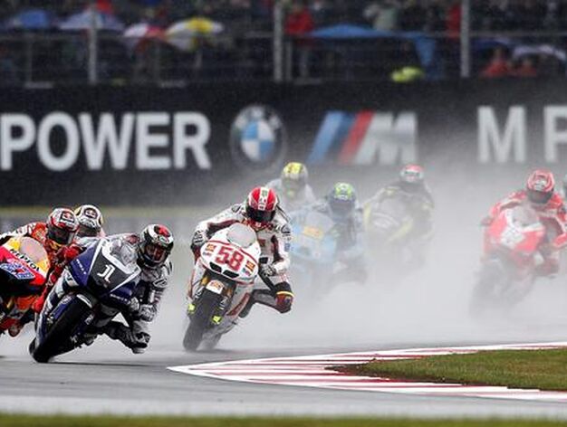 La carrera de MotoGP del Gran Premio de Gran Breta&ntilde;a.

Foto: AFP Photo