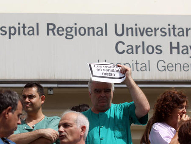 Protestas en el hospital de Carlos Haya 

Foto: Migue Fern&aacute;ndez