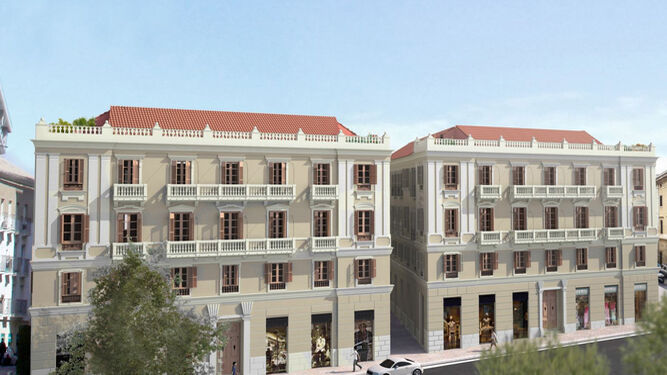 Diseño previsto para los nuevos edificios de la Plaza del Teatro.
