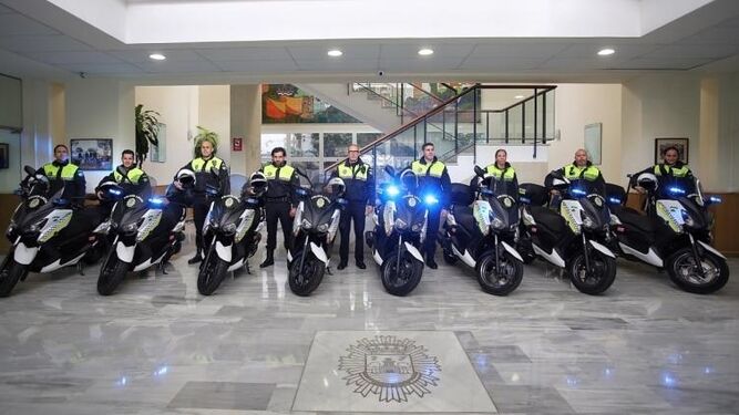 La nuevas motocicletas policiales.