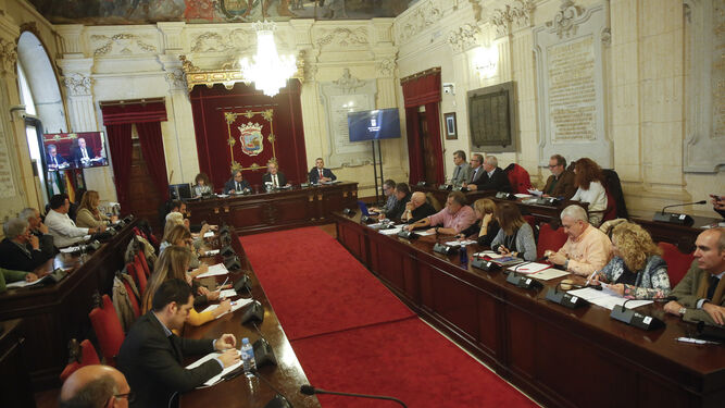 Reunión ayer del Consejo Social de Málaga.