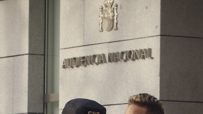 Neymar, en la Audiencia Nacional.