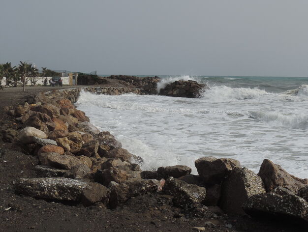 El efecto del temporal de Levante en las playas de la provincia