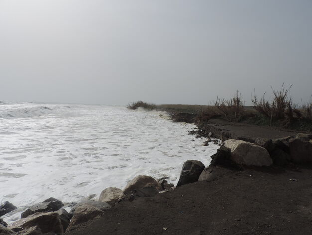 El efecto del temporal de Levante en las playas de la provincia