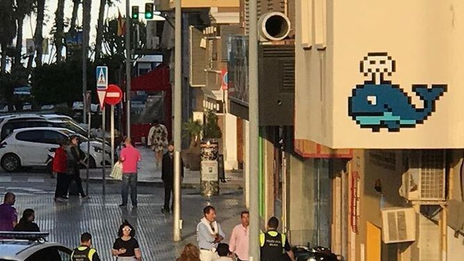 'Invader estuvo aquí', los píxeles decoran Málaga