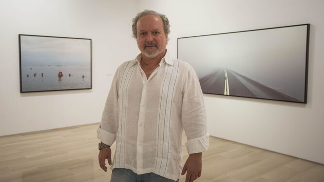 José María Mellado (Almería, 1966), en una presentación reciente de su exposición itinerante 'Closer'.