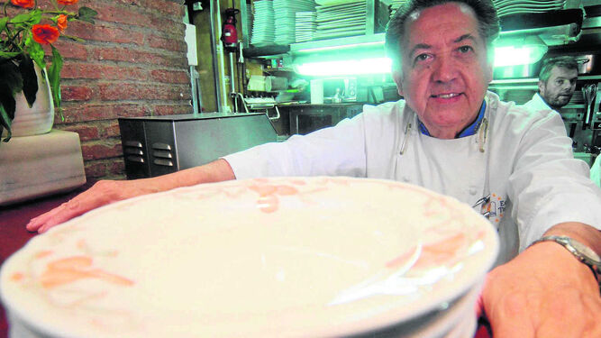 Adolfo Jaime, el cocinero histórico cocinero malagueño en una imagen de archivo.
