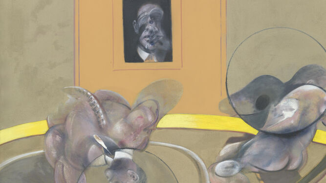 Detalle de 'Tres figuras y un retrato', una de las pinturas de Francis Bacon.