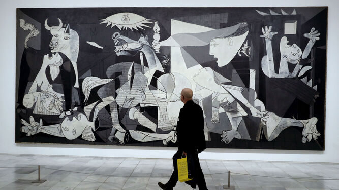 El 'Guernica' de Picasso, expuesto en el Museo Reina Sofía de Madrid.