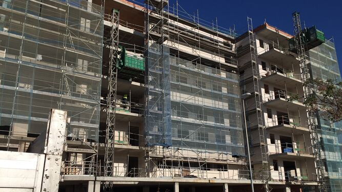 La construcción de una urbanización en Málaga capital