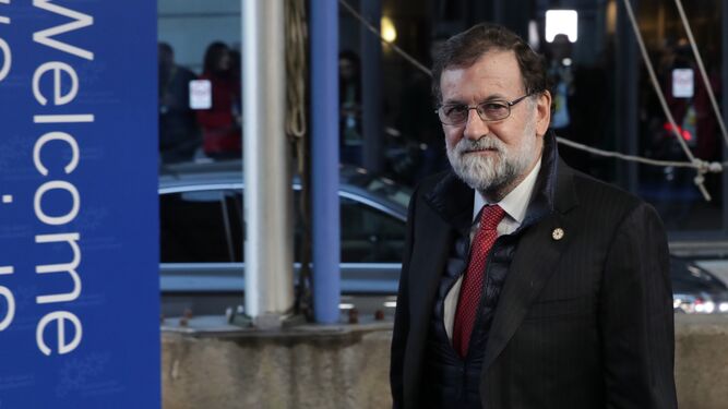 Mariano Rajoy, a su llegada a la Cumbre Social Europea de  Gotemburgo.