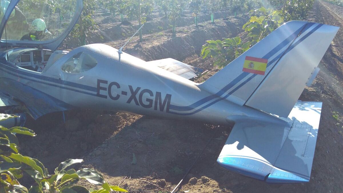 Nuevo accidente de avioneta en la Axarquía, aunque sin heridos graves