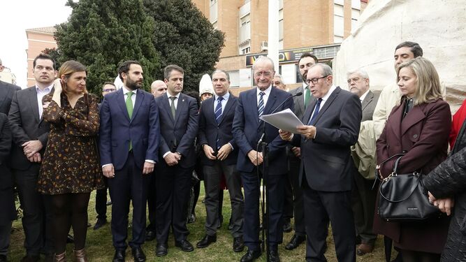 El orgullo en lo andaluz predomina en el homenaje a Blas Infante de los grupos políticos