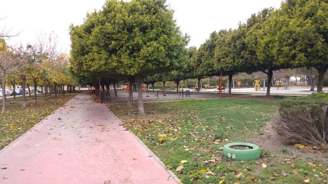 Imagen de arhivo del Parque de Huerta Julián en el centro de Rincón de la Victoria.