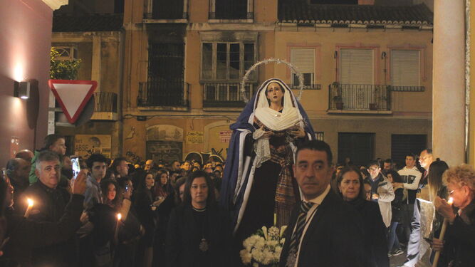 La Virgen de Gracia, por calle Agua.