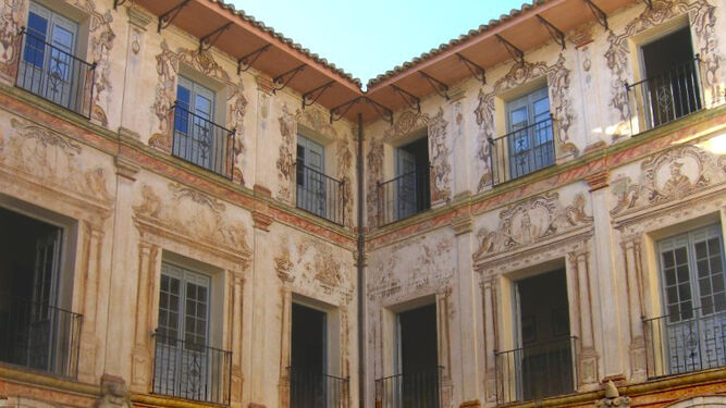 Patio del instituto Vicente Espinel, de Málaga capital.