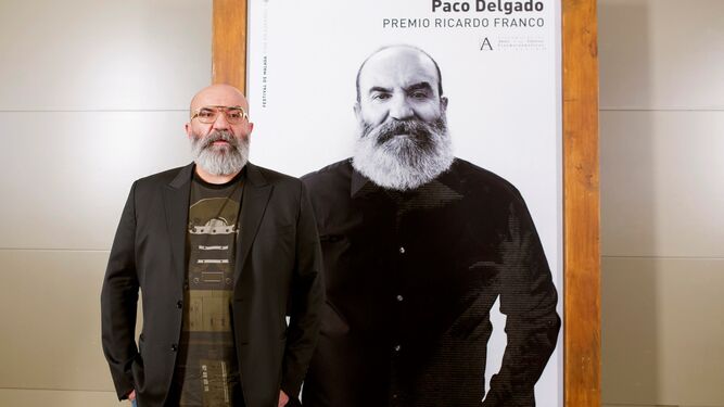 Paco Delgado, ayer, antes de su encuentro con los medios en el Festival de Málaga.