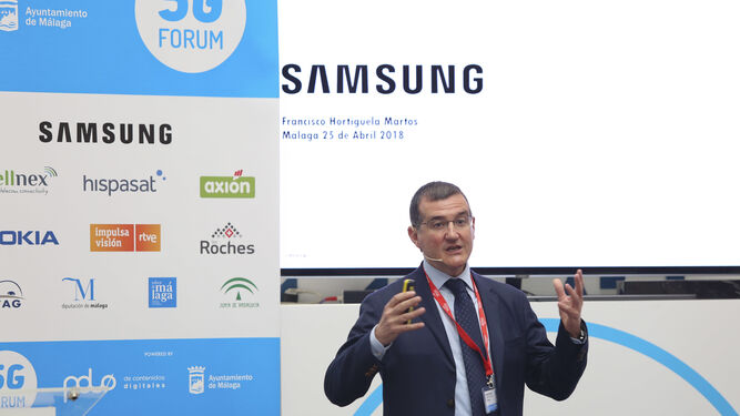 El director de comunicación de Samsung, Francisco Hortigüela, en el 5G Forum.