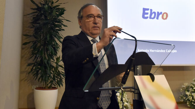 El presidente de Ebro Foods, Antonio Hernández Callejas, en un acto celebrado hace un año.