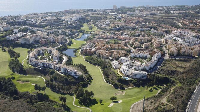 Vista aérea de Marbella.