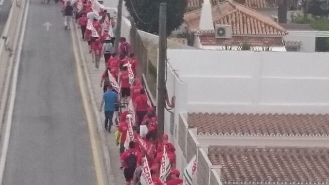 La marcha sindical de la hostelería llega a Mijas y Fuengirola.