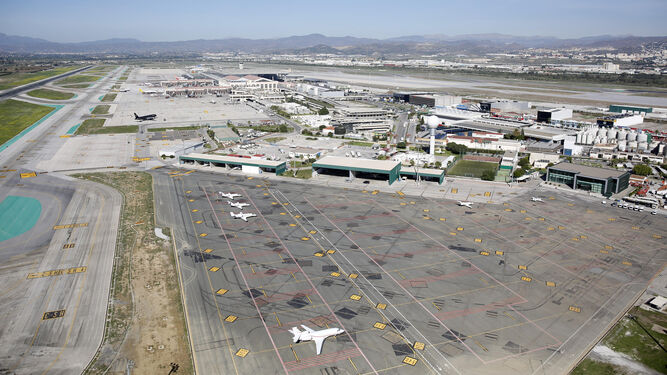 Vista del aeropuerto de Málaga.
