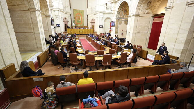 El Pleno del Parlamento de Andalucía celebrado este jueves.