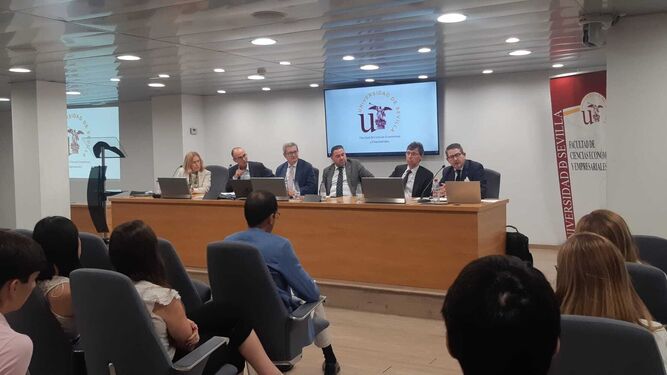 Un momento de la jornada de expertos celebrada en la Universidad de Sevilla.