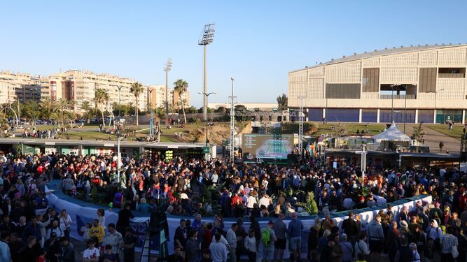 Los exteriores del Martín Carpena en la Copa Davis 2023.