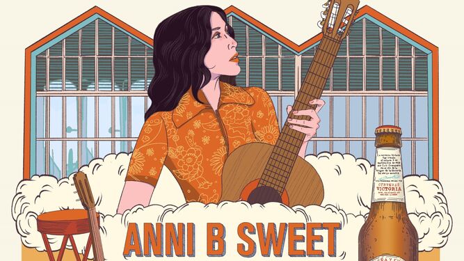 Cartel anunciador del concierto de Anni B Sweet