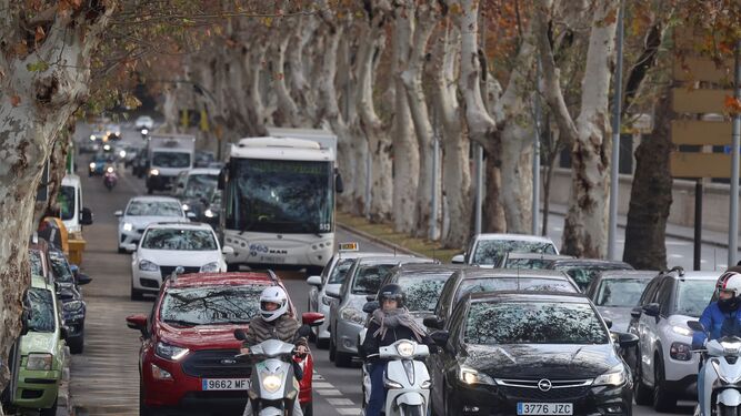 Imagen del tráfico en Málaga