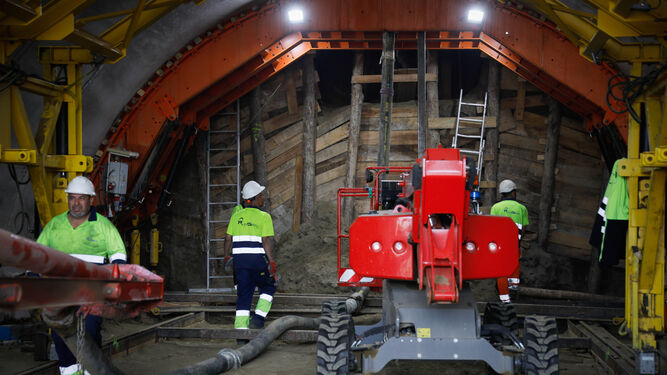 El único túnel "belga" del AVE en España se construye bajo el polígono de La Juaida