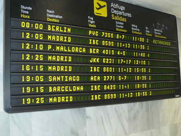 El vuelo se ha visto retrasado varias horas.

Foto: elalmeria.es
