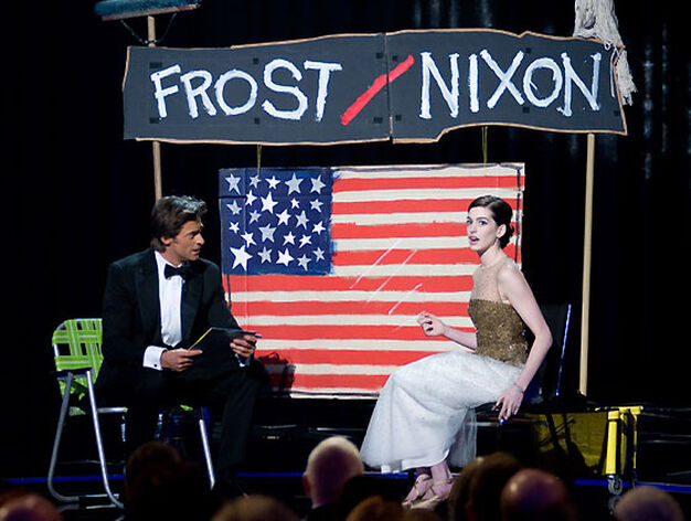 Hugh Jackman y Anne Hathaway.

Foto: Ampas