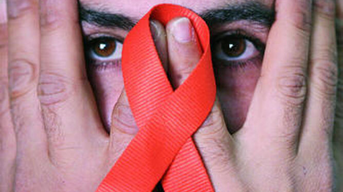 El universal lazo rojo del sida.
