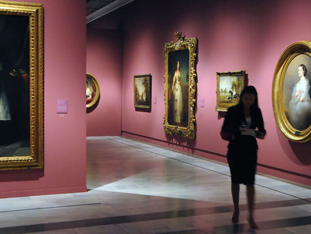 Sal&oacute;n del Museo de Bellas Artes donde se encuentra expuestas las obras cedidas por la Casa de Alba.

Foto: Juan Carlos V&aacute;zquez