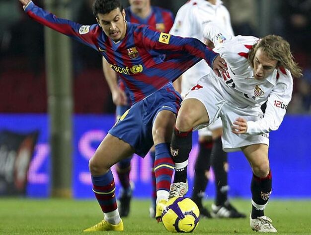 El Sevilla derrot&oacute; al Barcelona en el Camp Nou en la ida de los octavos de final de la Copa del Rey.

Foto: Reuters / Afp Photo / Efe