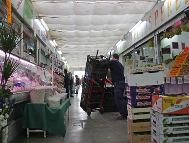 Interior del mercado de la Puerta de la Carne.

Foto: B. Vargas