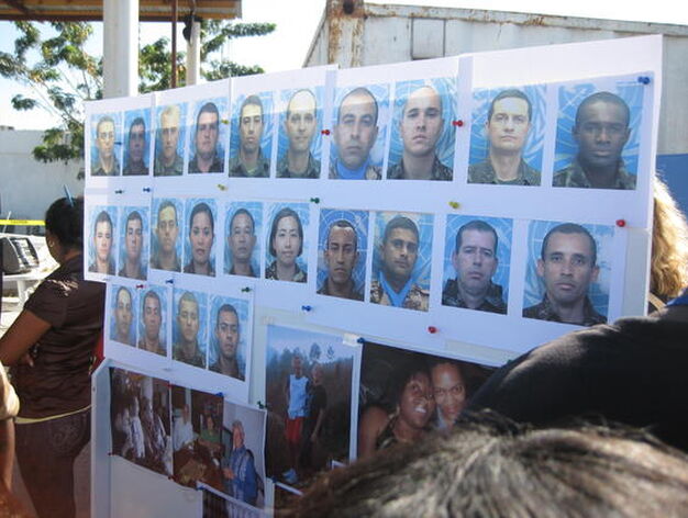 Fotograf&iacute;as de los trabajadores de la ONU fallecidos.