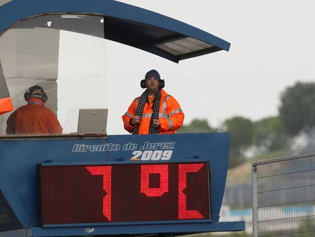 Frio en el Circuito de Jerez en la tercera sesi&oacute;n de entrenamientos de F&oacute;rmula 1

Foto: Juan Carlos Toro