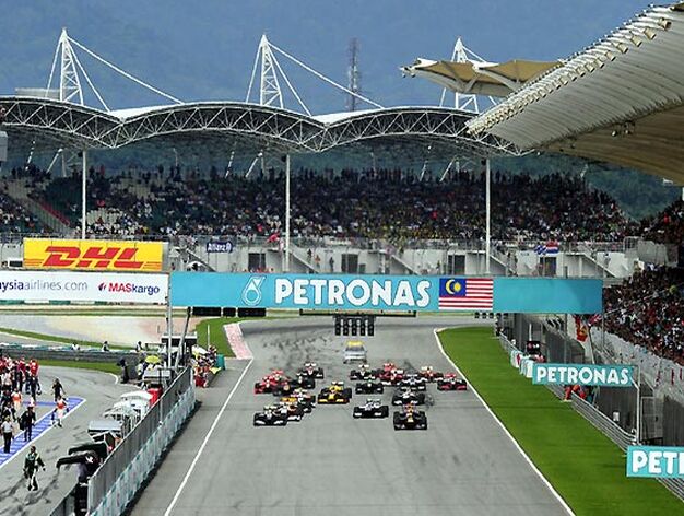 Inicio del Gran Premio de Malasia.

Foto: Reuters / Afp Photo / Efe