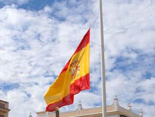 Casi 200 personas participaron en la jura de bandera civil, celebrada en la calle Real

Foto: Rioja